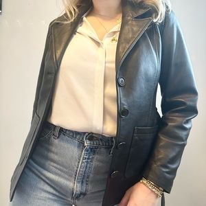 [Express] vintage leather jacket